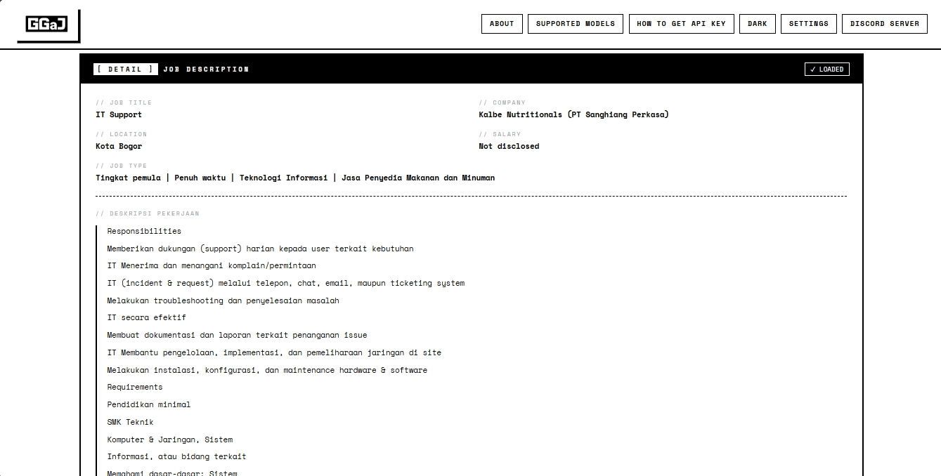 GoGetAJob - Web Pencarian Kerja
